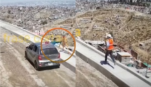 Arequipa: Cámara de video registra robo de costoso equipo topográfico en plenas labores