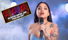 Masiel Málaga pierde los papeles con el público en Los Olivos: “No quiero cantar, ¿qué problema hay?”