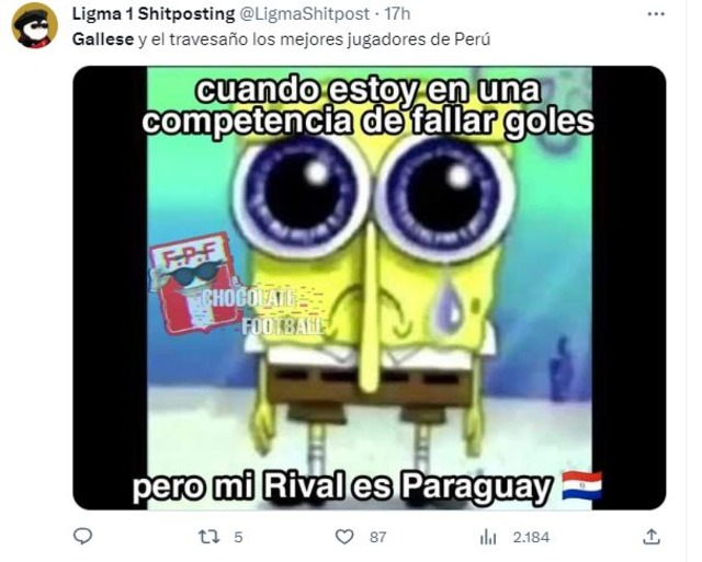 Hinchas peruanos se volcaron a las redes para compartir los más hilarantes memes del Perú vs. Paraguay