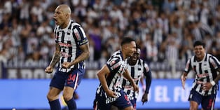 Alianza Lima celebra. Venció al Sport Boys y sumó tres puntos más.(Foto Jesús Saucedo /@photo.gec)