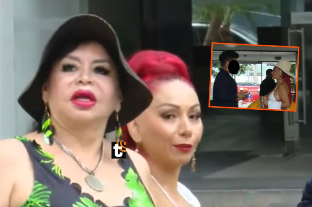 Deysi Araujo y sus amigas fueron retiradas de la piscina de edificio de San Isidro por hacer mucho ruido.