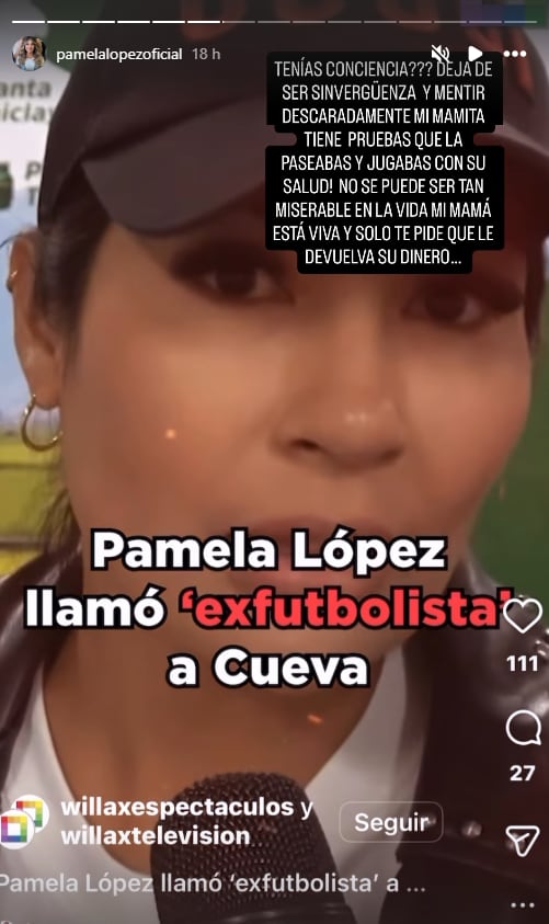 Trujillana chanca por completo a Christian Cueva. (Instagram: @pamelalopezoficial)