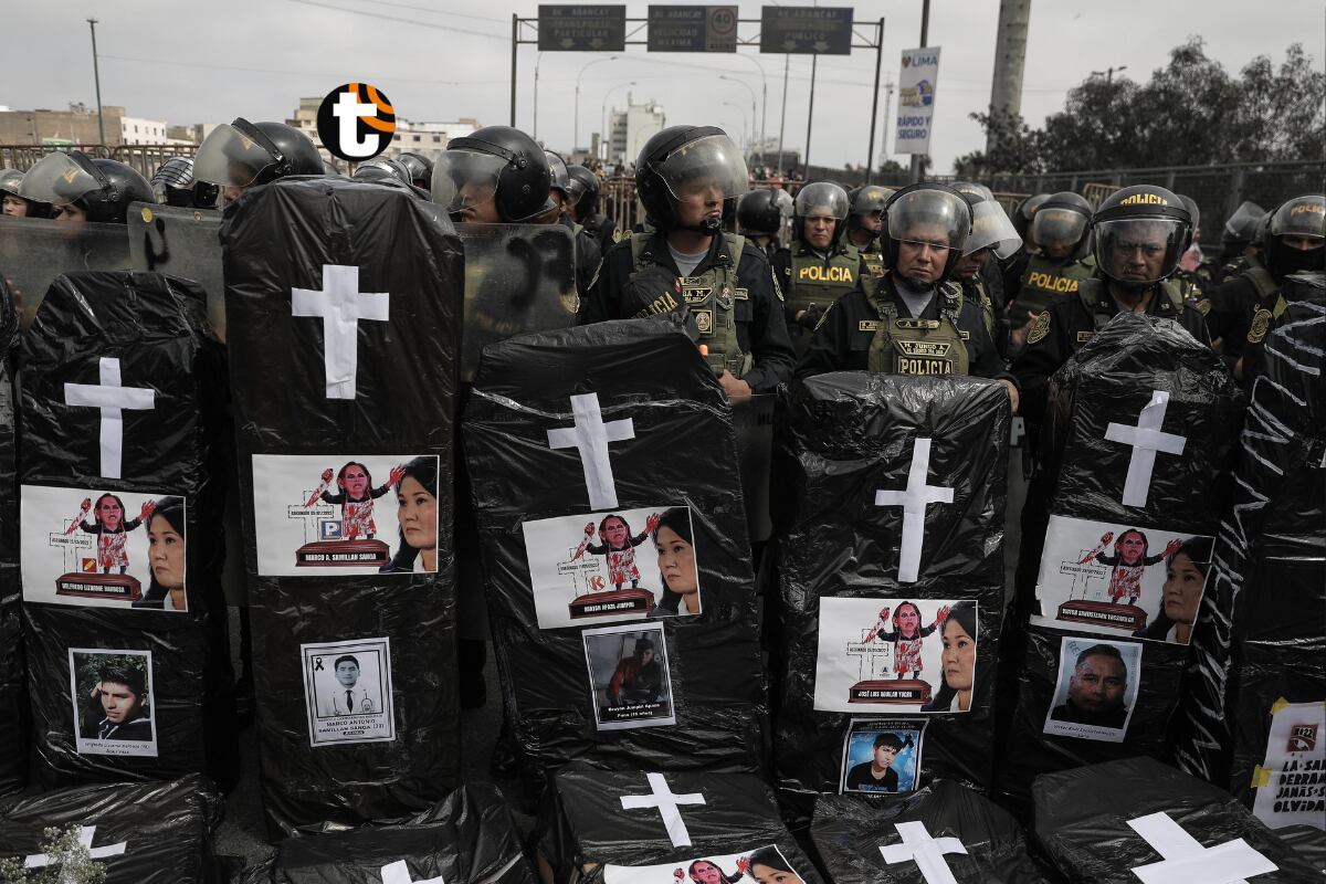 Violentas protestas se produjeron en el Centro de Lima. (@gec)