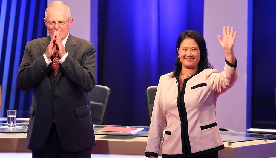 Keiko Fujimori y PPK. (Foto: EFE)
