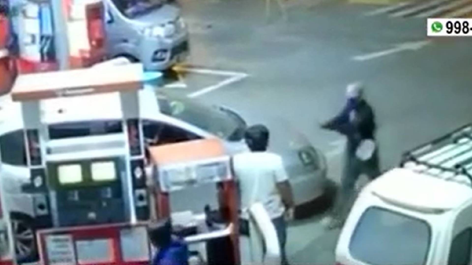 Chosica: Dos hampones en moto robaron 3 mil soles de grifo.