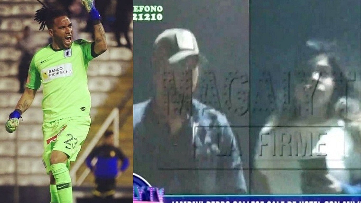 Pedro Gallese fue ampayado con Lucero Jara en el 2019.