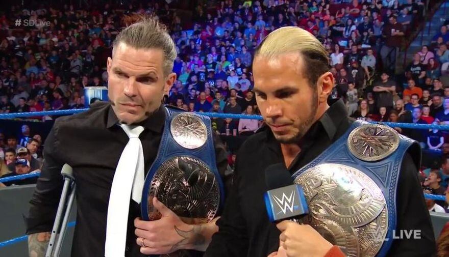 The Hardy Boyz se presentaron juntos por última vez en WWE en el 2020. (WWE)
