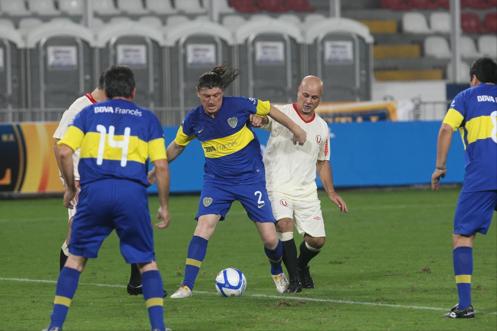 Nunes y Kopriva se volvieron a encotrar en el 2012 surante un amistoso de leyendas de Universitario ante Boca Juniors (Foto: GEC)
