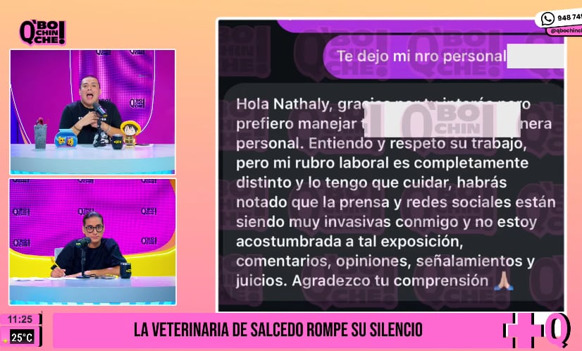 Veterinaria de Gustavo Salcedo sale al frente tras viaje con Maju