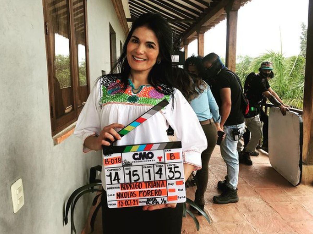 Tatiana Jáuregui compartió esta foto el 21 de octubre, cuando grabó su primera escena en la segunda temporada de "Pasión de gavilanes" (Foto: Tatiana Jáuregui / Instagram)