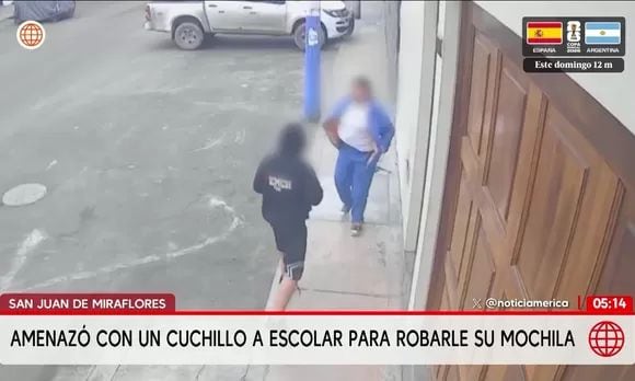 Escolar se enfrenta a ladrón armado en San Juan de Miraflores. Foto: América Noticias