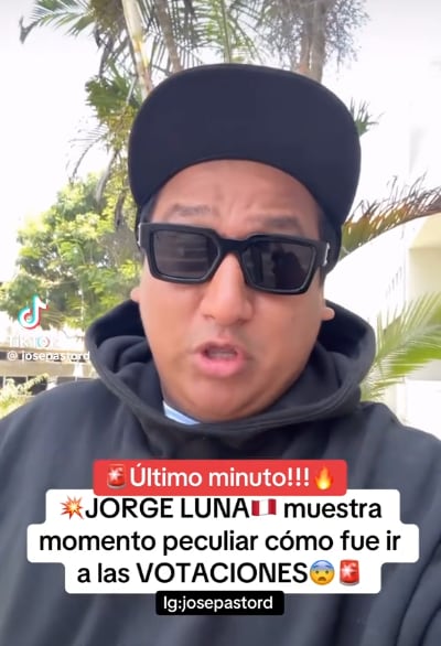 Jorge Luna comparte su experiencia votando en las Elecciones 2026.