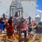 Mujer lanza pintura contra novios en Lambayeque