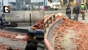 Grave accidente en Huachipa: tren impacta contra camión que transportaba ladrillos