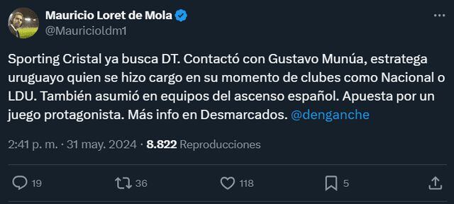 Twitter de Loret de Mola