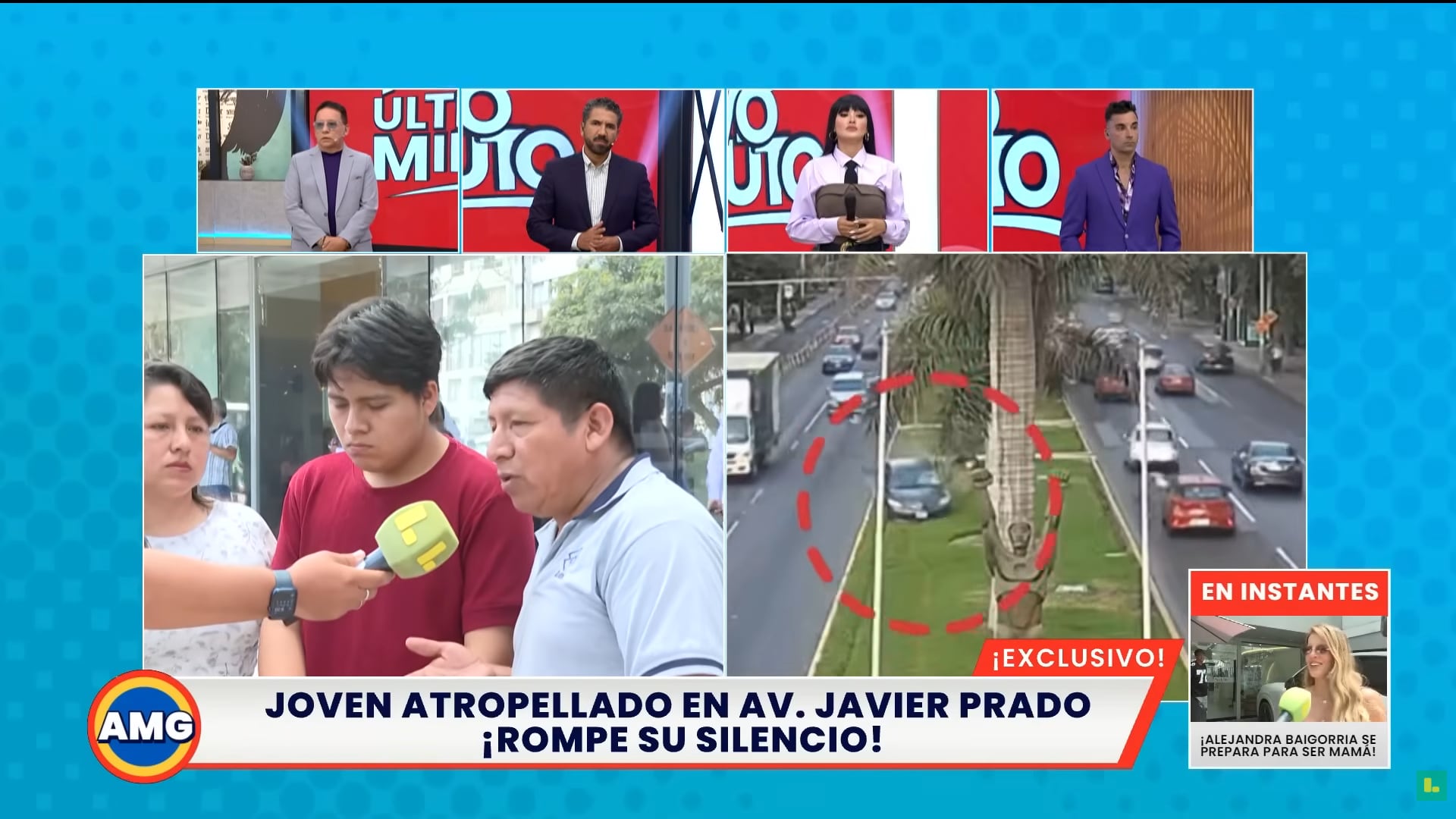 Sale al frente el chico que fue atropellado en la Av. Javier Prado. (Fuente: Latina)