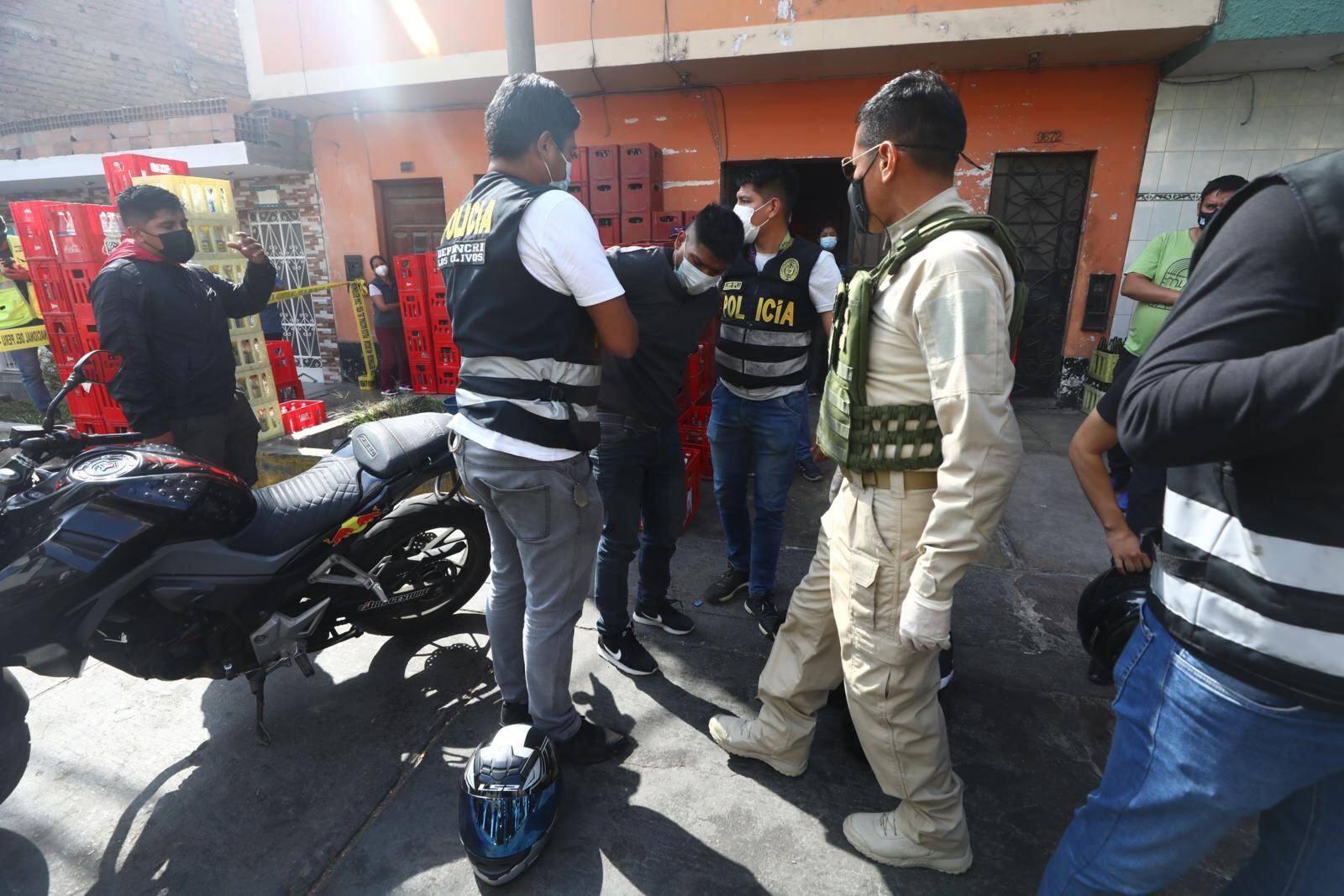 Sujetos armados iban a robar siete mil soles pero cayeron a balazos. | Foto: Gonzalo Córdova