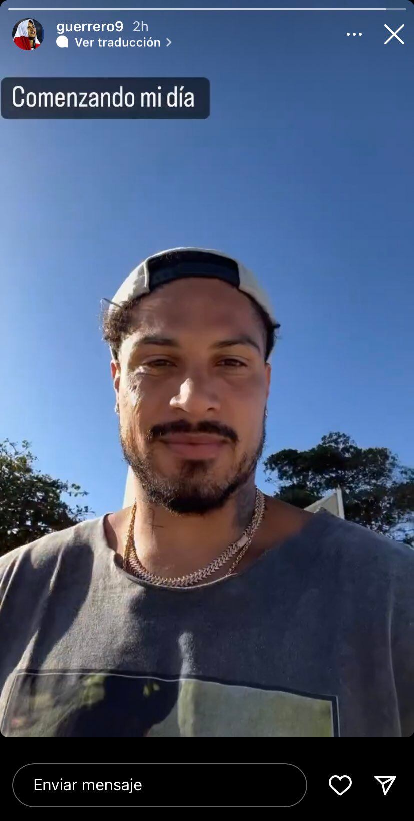 Paolo Guerrero en un nuevo entreamiento en Rio de Janeiro (Foto: @guerrero9)