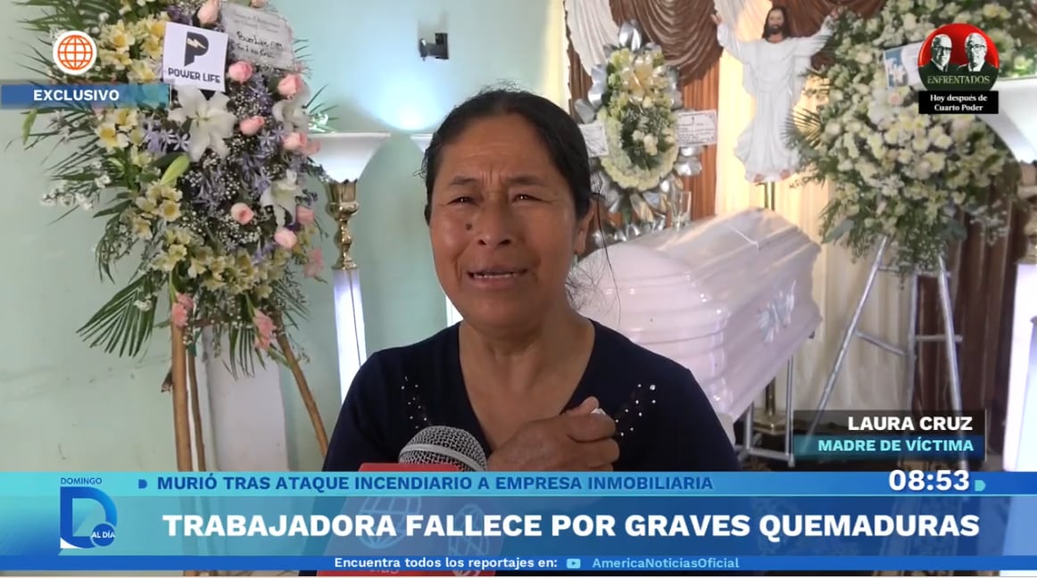 Madre de Melany Lino Cruz responsabiliza a los dueños de la inmobiliaria de su muerte.