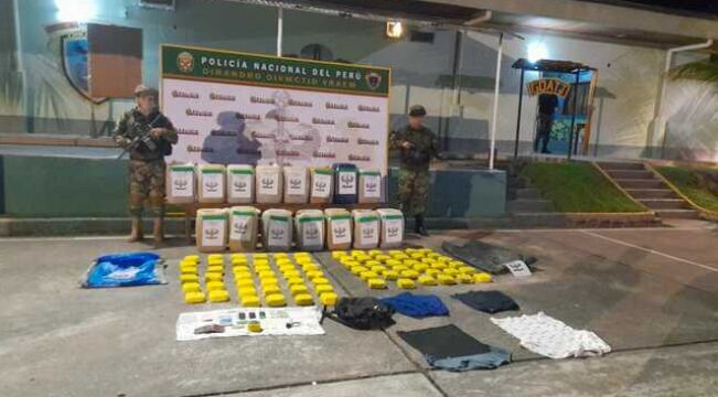 La Fiscalía contra el Tráfico Ilícito de Drogas, en coordinación con la Policía Nacional, realizó un operativo en la provincia de La Mar, Ayacucho, que tuvo como resultando el hallazgo de 560 kilos de presunto alcaloide de cocaína en estado líquido y sólido.