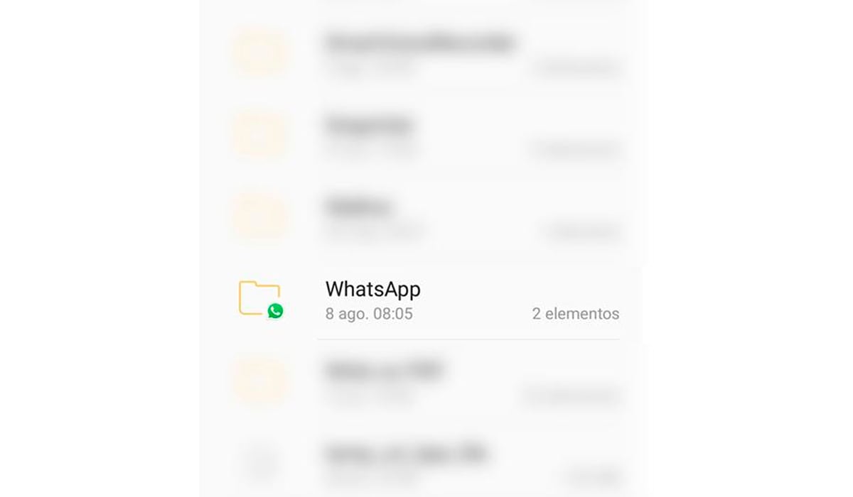 Para ello deberás irte a las carpetas ocultas de WhatsApp de tu teléfono. (Foto: WhatsApp)