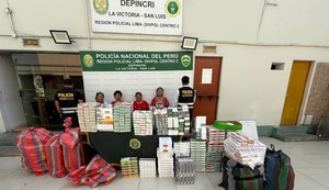 Intervienen a ‘Reinas de los cigarrillos bamba’ cerca del emporio de Gamarra