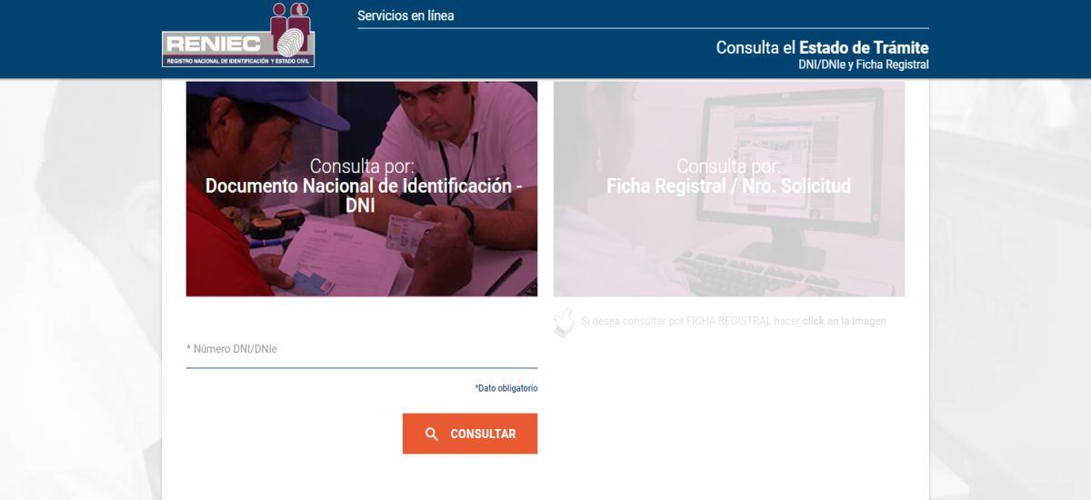 Para hacer uso del servicio habilitado por Reniec solo será necesario contar con tu número de DNI (Imagen: Reniec)