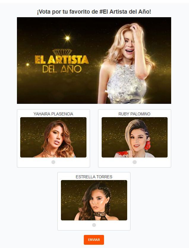 El Artista del Año: LINK América tvGO para votar por Yahaira Plasencia, Estrella Torres y Ruby Palomino