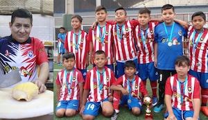 Conozca la historia de un vendedor de pollo, que ha creado un club de fútbol, donde los niños no pagan y los apoya con sus pasajes.