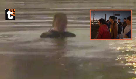 Chorrillos: Delincuente se queda más de tres horas sumergido en los Pantanos de Villa para no ser linchad...