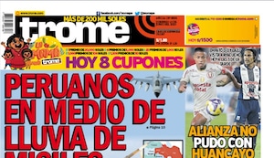 PERUANOS EN MEDIO DE LLUVIA DE MISILES