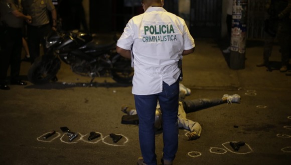 Maldito Cris es abatido tras una persecución policial en plena avenida Universitaria, en San Martín de Porres. Foto: César Bueno @photo.gec