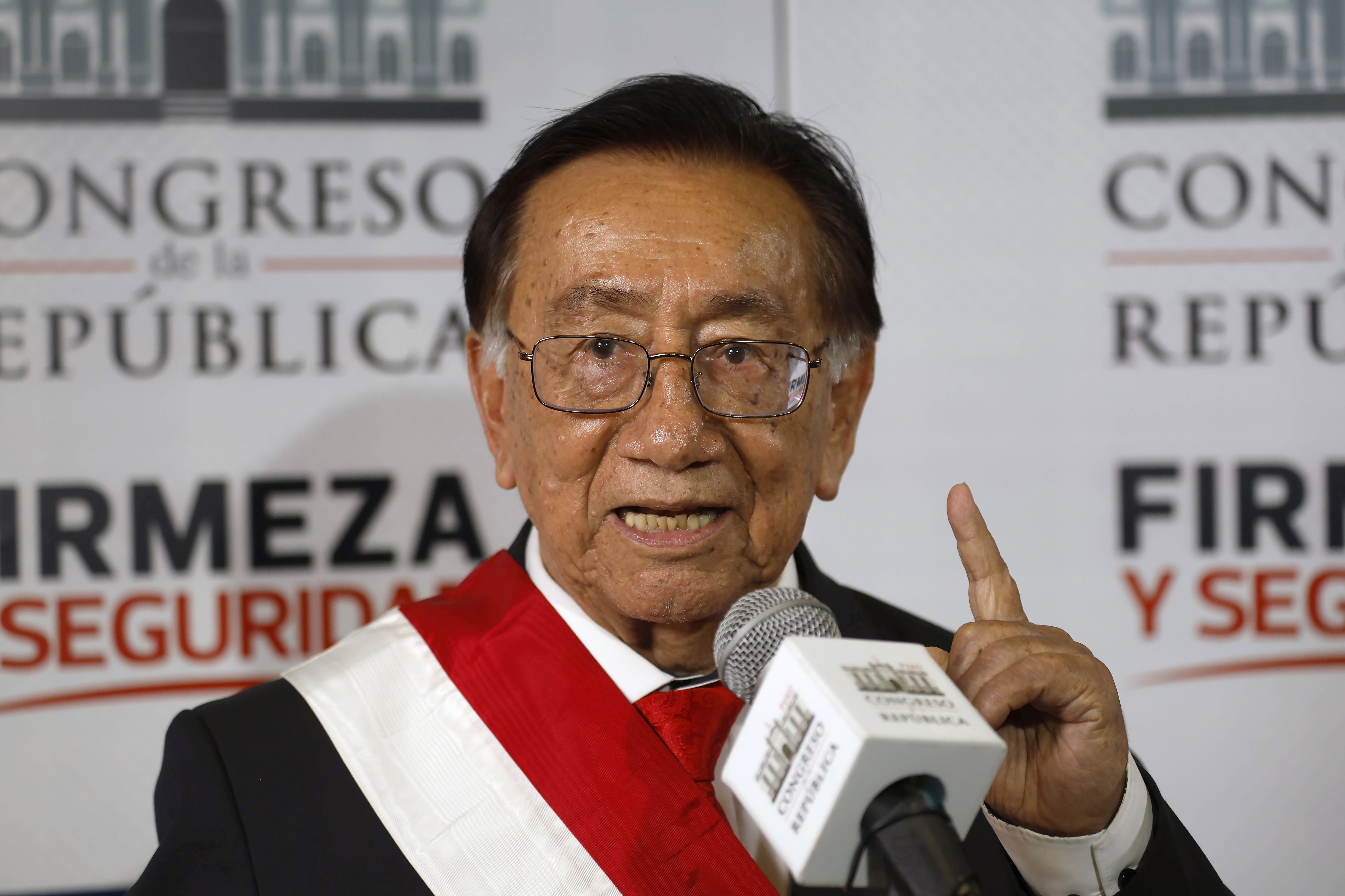 José María Balcázar, nuevo presidente del Perú. Foto: EFE/ STR