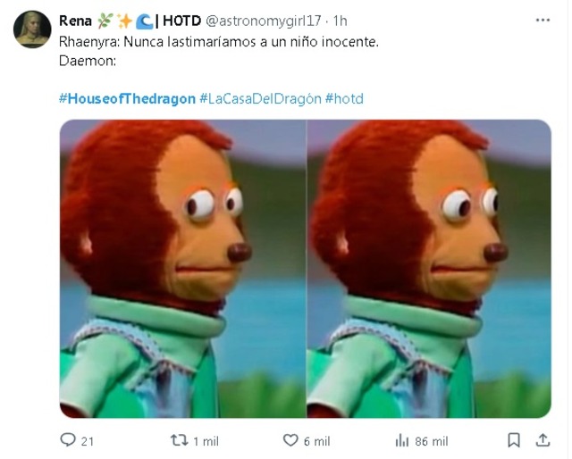 No te pierdas los más divertidos memes del segundo episodio de House of the Dragon.