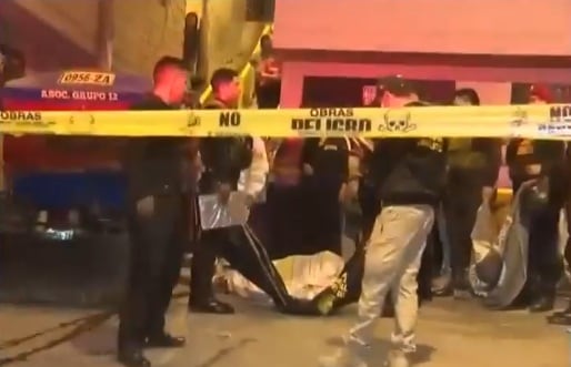 Cámaras de seguridad registraron momento del crimen en San Juan de Lurigancho. (América Noticias)