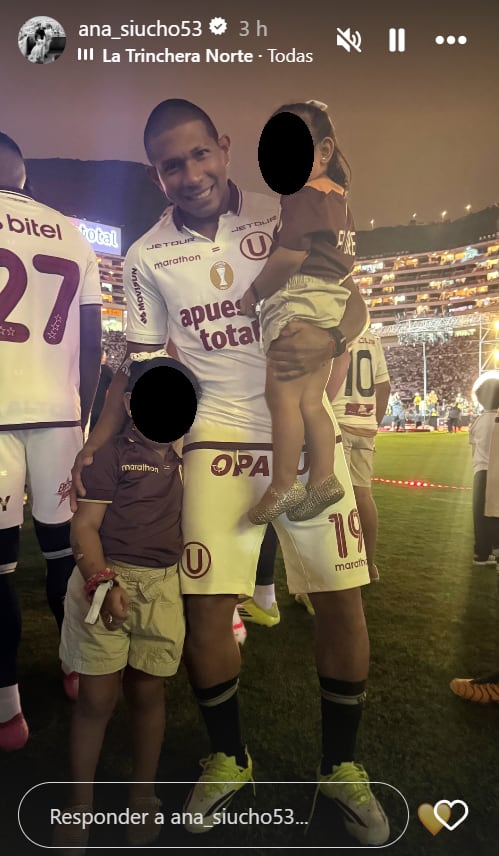 Ana Siucho comparte linda foto de Edison Flores con sus hijas en la 'Noche Crema'.