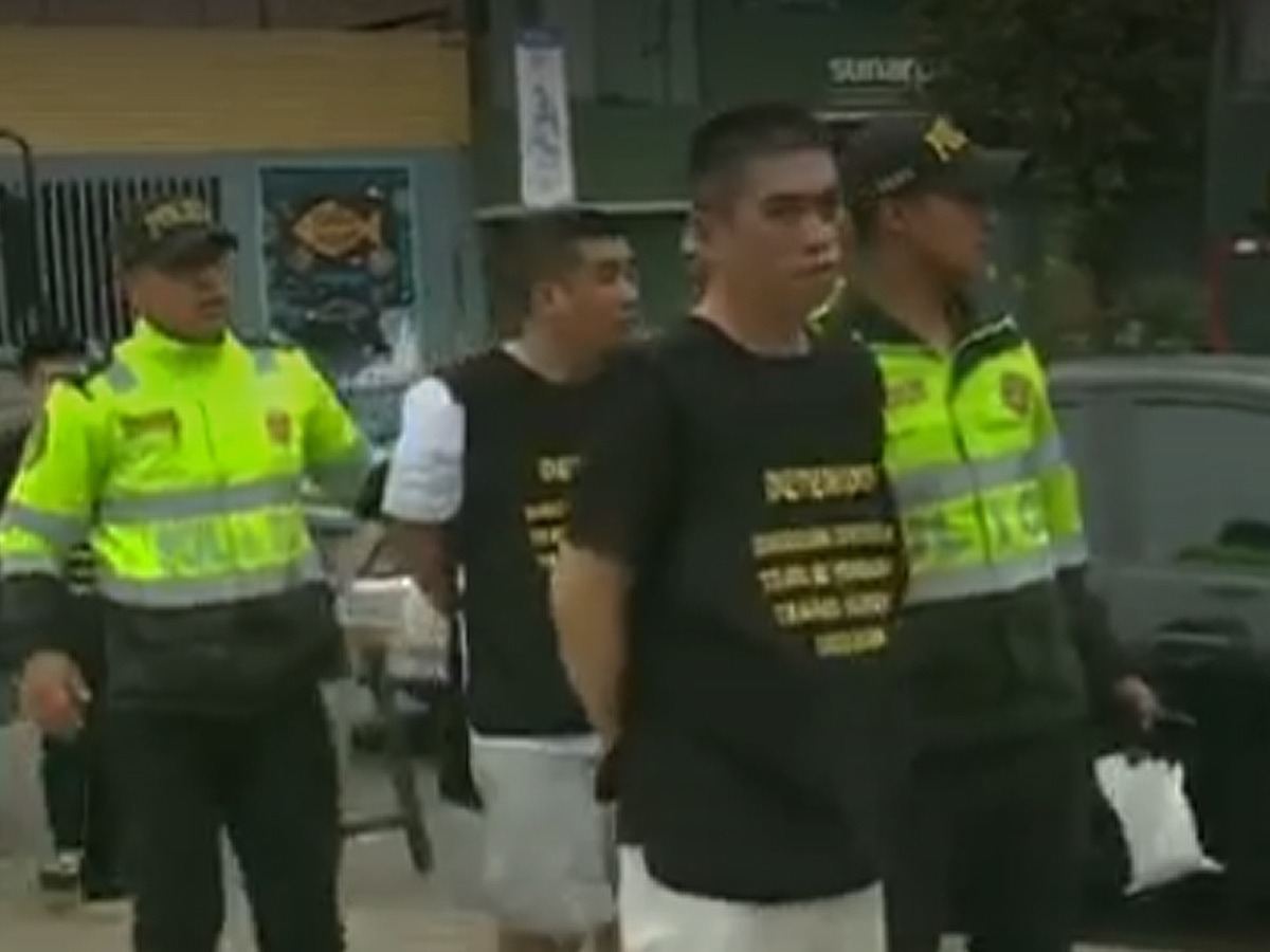 Las autoridades sorprendieron a los extranjeros en esta residencia de la exclusiva zona de La Planicie.