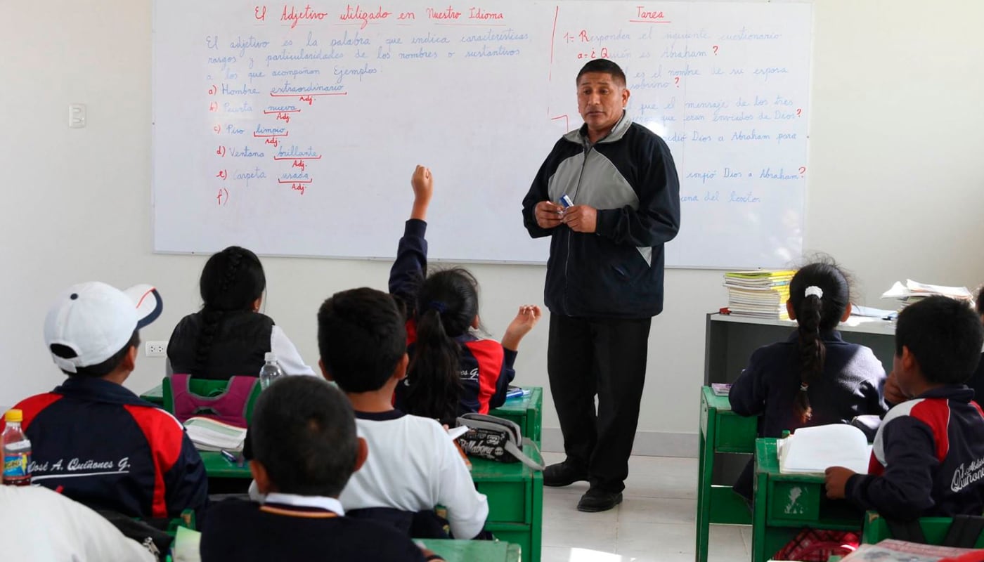 Niños regresarán a las aulas el próximo 16 de marzo.|Foto: Andina