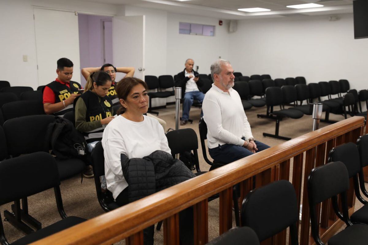 La empresaria Sada Goray y Mauricio Fernandini en Corte Superior Nacional. Hoy se vencen los 10 días de detención preliminar. (Foto: GEC)