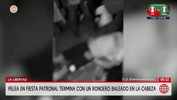 Rondero resulta herido tras disparo en fiesta de La Libertad. Foto: América Noticias