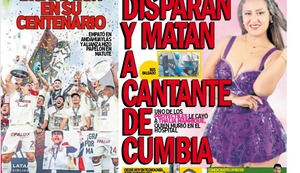 DISPARAN Y MATAN A CANTANTE DE CUMBIA
