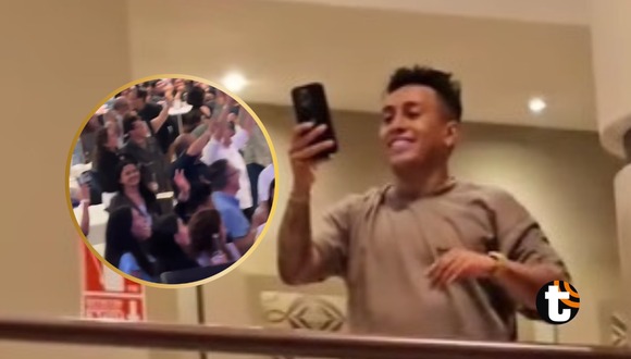 TROME - El preciso instante en el que Cueva llega a show de Franco para oficializarla: Público lo ovacionó