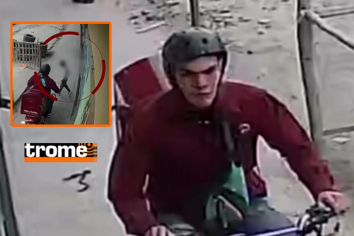 El motociclista fue identificado por las cámaras de seguridad del distrito.