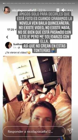 Nicola Porcella aclaró la procedencia de la fotografía filtrada en redes sociales. (Foto: Captura de IG)