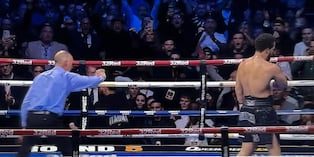 Moses Itauma noqueó a Franklin Jr. en el round 5. (DAZN)