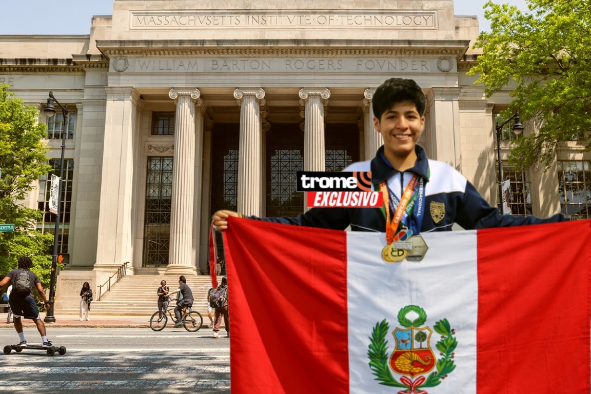 Renato Gaitán, joven talento peruano, acaba de lograr beca para estudiar en el MIT. (Entrevista y Composición foto: Isabel Medina / Trome).