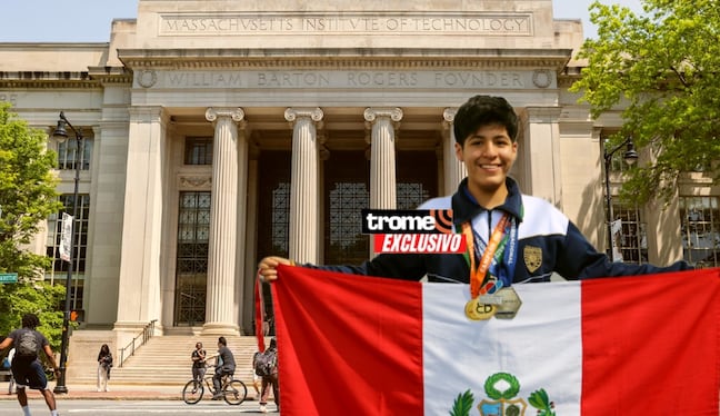 Renato Gaitán, joven talento peruano, acaba de lograr beca para estudiar en el MIT. (Entrevista y Composición foto: Isabel Medina / Trome).