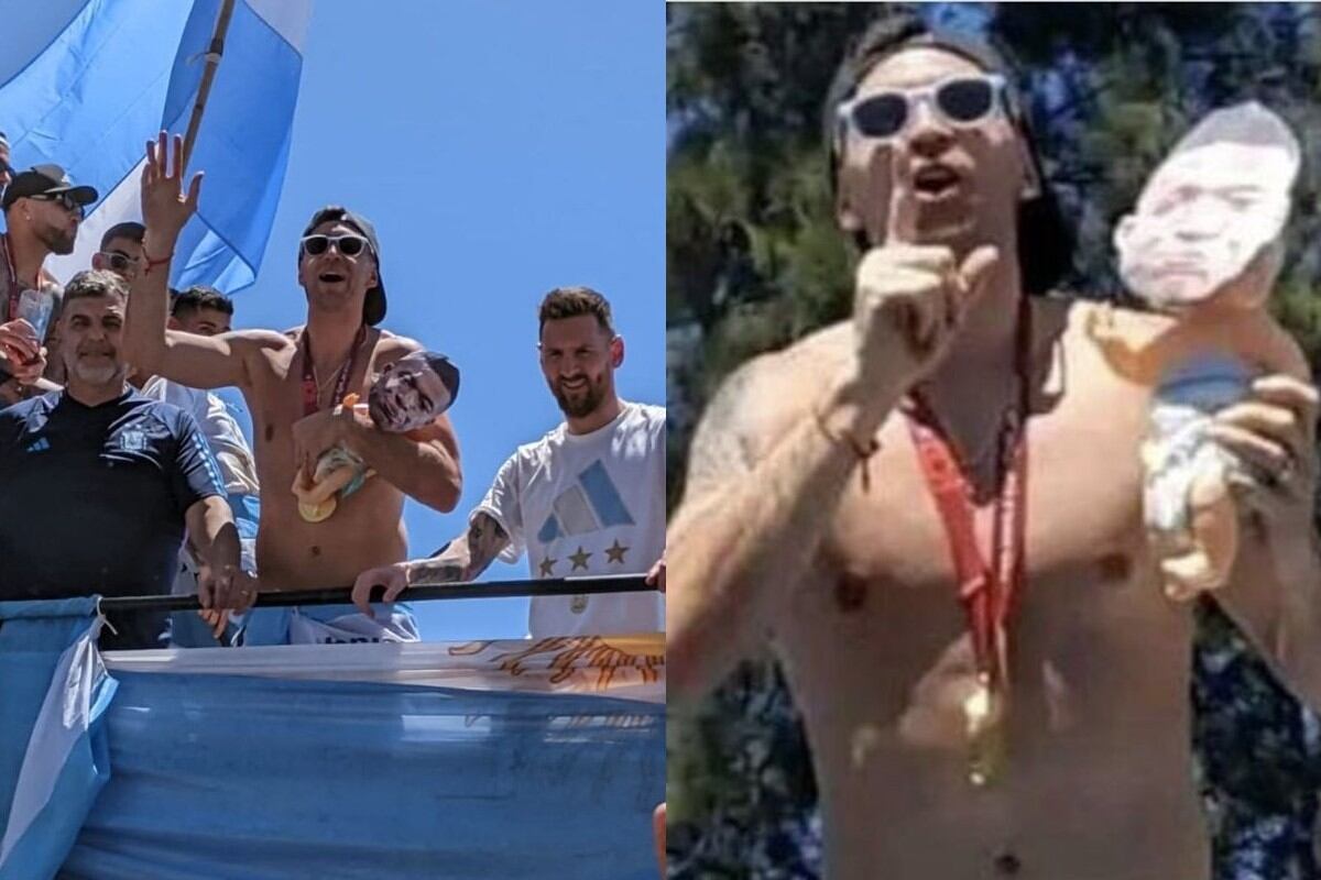 'Dibu' Martínez es uno de los jugadores argentinos que más celebró el título mundial de la selección argentina. Foto: Captura.