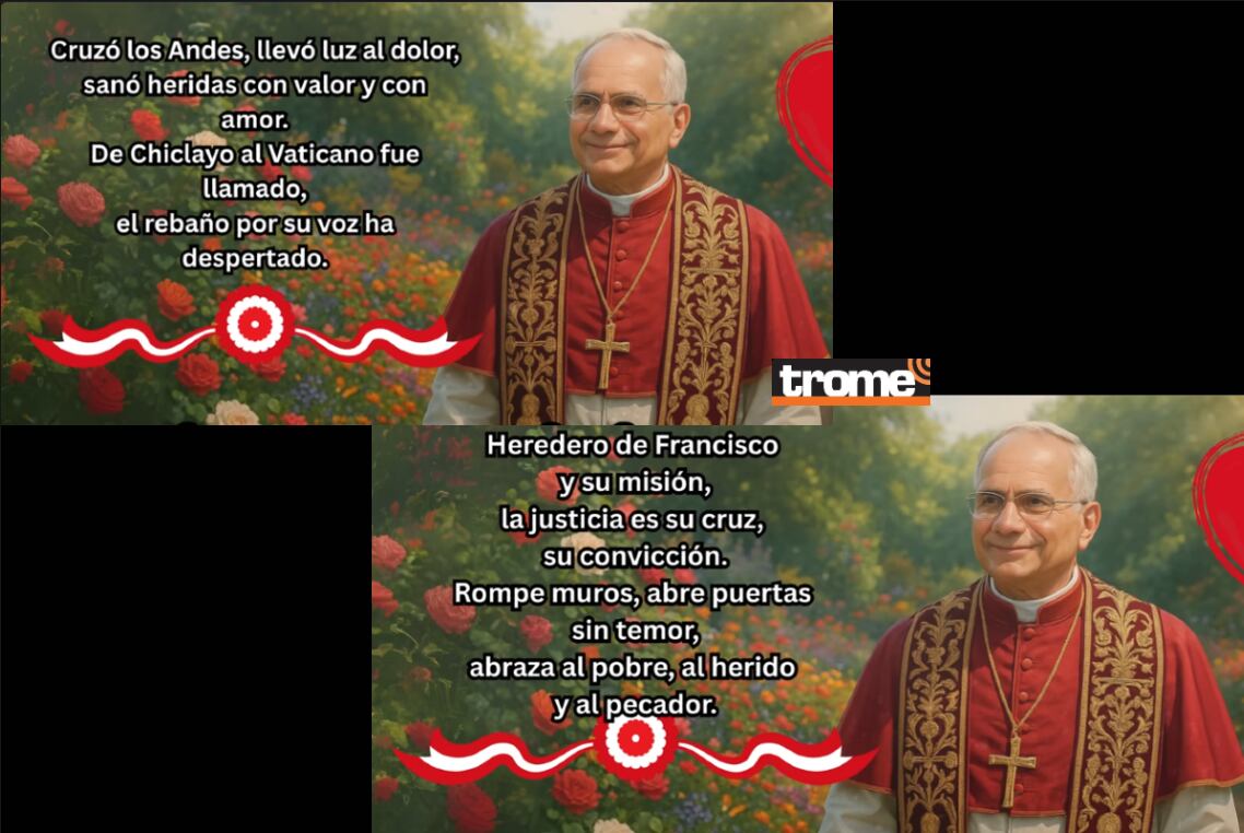 Salen temas musicales de cumbias, marinera y otros ritmos por la alegría de la elección del papa León XIV. (Foto composición: Isabel Medina / Trome),