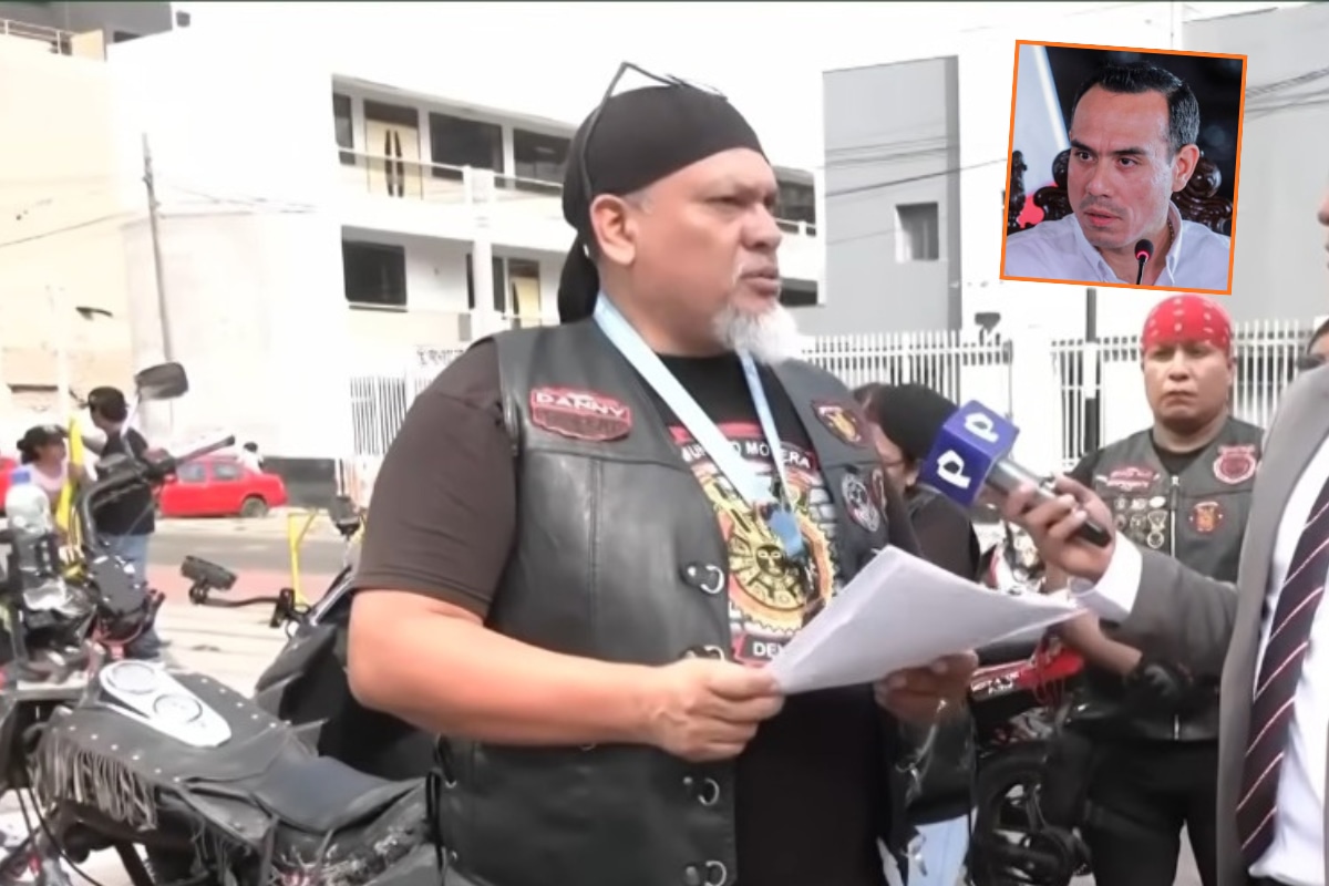 Danny Mendoza, presidente de Comunidad Motera, anunció reunión con José Jerí. (Panamericana)